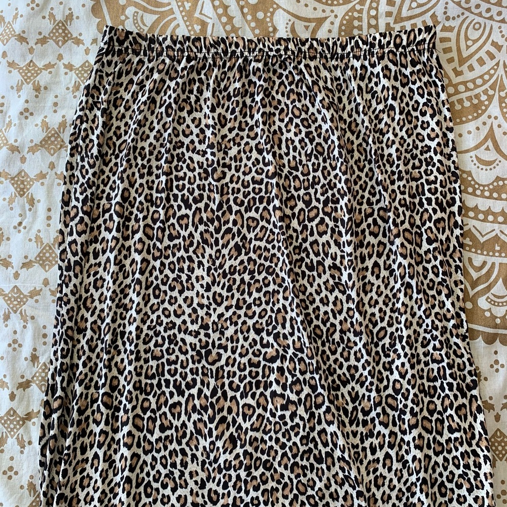 Boohoo Cheetah-Print Full-Length Maxi Dress